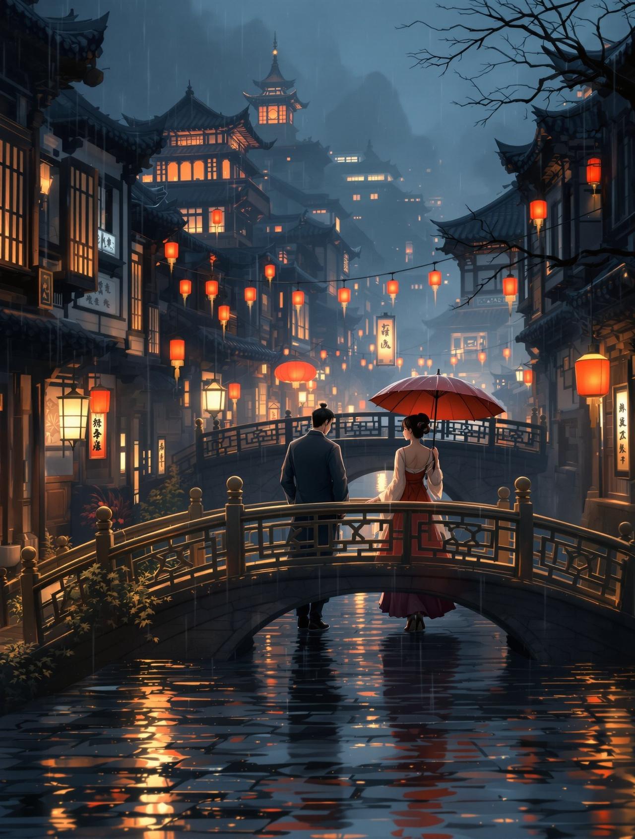 第一动漫网火爆番剧 - 长安夜雨：千年长安，一场雨困住了两个人